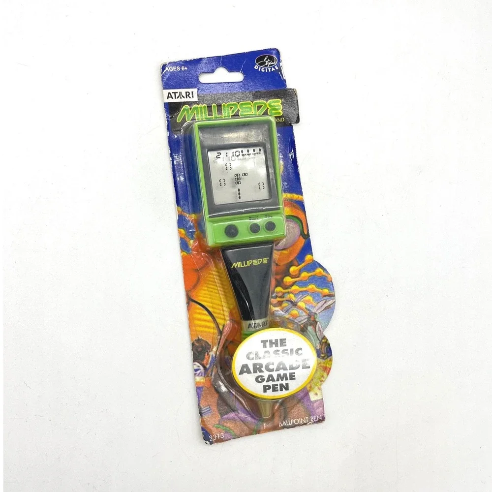 Atari Millipede Classic Arcade Game Pen Handheld LCD Electronic Toy 2006 NEW